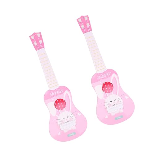 CIYODO 2St Gitarre Kinderspielzeug Kinder Guitar Toys Hasenspielzeug Instrumente Spielzeug Kaninchenspielzeug Spielzeuge Musikinstrument Spielzeug Musikinstrument für Kinder Plastik von CIYODO