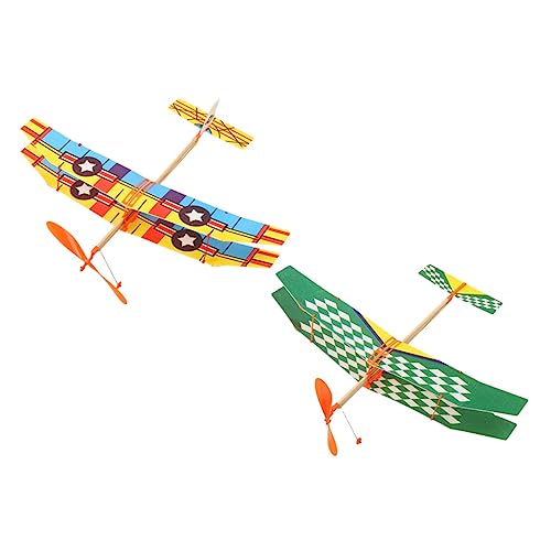 CIYODO 2St Gummiband Flugzeug Outdoor-Sport fliegendes Spielzeug Modell eines Segelflugzeugs Kinderspielzeug Kinder bastelset Spielzeuge DIY-Spielzeug für Kinder Flugzeug Spielzeug Schaum von CIYODO