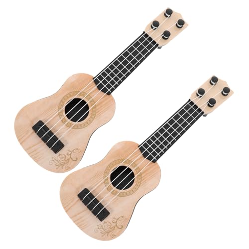 CIYODO 2St Mini-Ukulele Ukulele-Gitarre für Kinderspielzeug Xylophon kinderinstrumente musikinstrumente für Ukulelen für die frühe Bildung Gitarre Plastik Beige von CIYODO