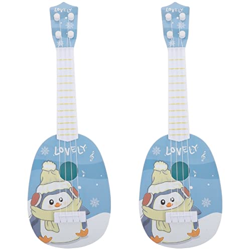 CIYODO 2St Ukulele für Kinder Gitarren-Ukulele-Spielzeug Junge Babyspielzeug kleine Gitarre kinderinstrumente Kinder musikinstrumente kinderspielzeug Kinder Gitarre Plastikinstrument von CIYODO