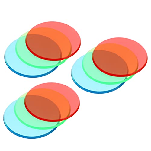 CIYODO 3 9Stk Physikalisch-optische Instrumente Farberkennungsfilterkarten Farbfiltertafel für Kinder plastikenten physik experimente Farbfilterplatte aus Kunststoff Optik-Physik-Board von CIYODO