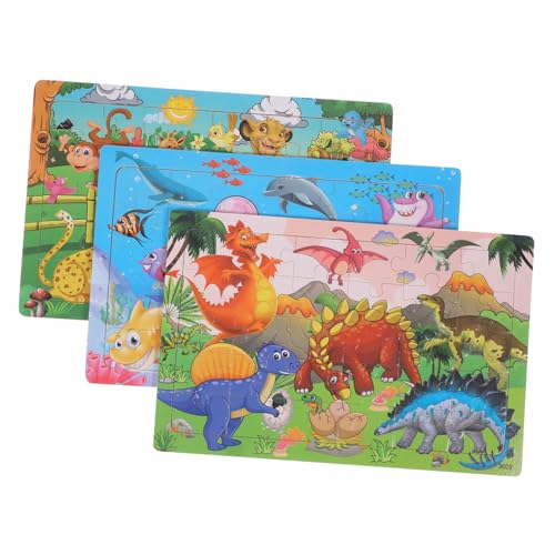 CIYODO 3 Sätze Teiliges Holzpuzzle für Buntes Lernspielzeug mit Tier und Dinosaurier Motiven Pädagogisches Steckpuzzle Kreativität und Hand Auge Koordination CIYODO 3 Sätze Teiliges Holzpuzzle für Buntes Lernspielzeug mit Tier und Dinosaurier Motiven Pädagogisches Steckpuzzle Kreativität und Hand Auge Koordination von CIYODO