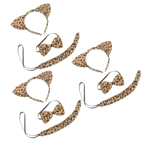 CIYODO 3 Sätze Teiliges Katzenohren Set für Verstellbares Haarreif mit und Schleife Bequemes Stoffmaterial Geeignet für Fasching Karneval Kostümparty Jungen und Mädchen CIYODO 3 Sätze Teiliges Katzenohren Set für Verstellbares Haarreif mit und Schleife Bequemes Stoffmaterial Geeignet für Fasching Karneval Kostümparty Jungen und Mädchen von CIYODO