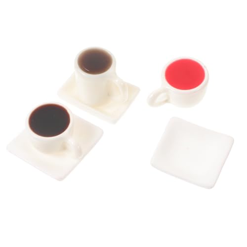 CIYODO 3 Sets Spielzeug Mini Kaffeetassen Minihaus Foto Requisiten Puppenhaus Miniatur Kaffeetassen Winzige Tassen Mini Kaffeetassen Dekorative Kaffeetassen Winzige von CIYODO