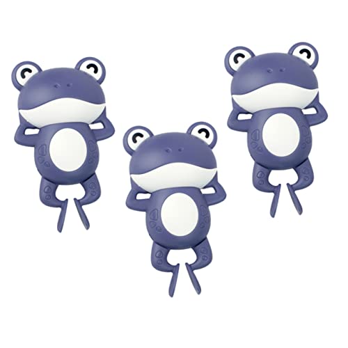 CIYODO 3 Stück Aufziehbarer Frosch Karikatur Aufziehfrosch Desktop-Tiere-schmuck Cartoon-uhrwerk-Frosch Plastik Blue von CIYODO