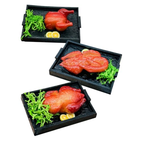 CIYODO 3 Stück Realistisch Gestaltetes Täuschend Echtes Brathähnchen Gans Ente Mini Küchen Dekoration für Puppenhaus Szene und Festliche Atmosphäre CIYODO 3 Stück Realistisch Gestaltetes Täuschend Echtes Brathähnchen Gans Ente Mini Küchen Dekoration für Puppenhaus Szene und Festliche Atmosphäre von CIYODO