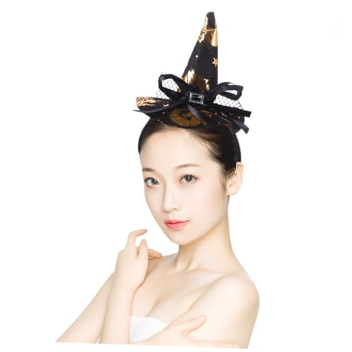 CIYODO 3 Stück Teiliges Halloween Haarreif Hexenhut mit Spinnennetz Design Leichtes Party Haarband für Karneval Kostüm und Fasching Bequem und Dekorativ für Mädchen CIYODO 3 Stück Teiliges Halloween Haarreif Hexenhut mit Spinnennetz Design Leichtes Party Haarband für Karneval Kostüm und Fasching Bequem und Dekorativ für Mädchen von CIYODO