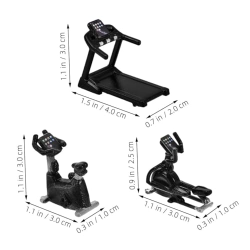 CIYODO 3 Stück Teiliges Miniatur-fitnessgerät- Realistische Dollhouse-sportausrüstung Detailreiche Laufband Fahrradmodelle Pädagogisches für Interaktive Fitness-szenen CIYODO 3 Stück Teiliges Miniatur-fitnessgerät- Realistische Dollhouse-sportausrüstung Detailreiche Laufband Fahrradmodelle Pädagogisches für Interaktive Fitness-szenen von CIYODO