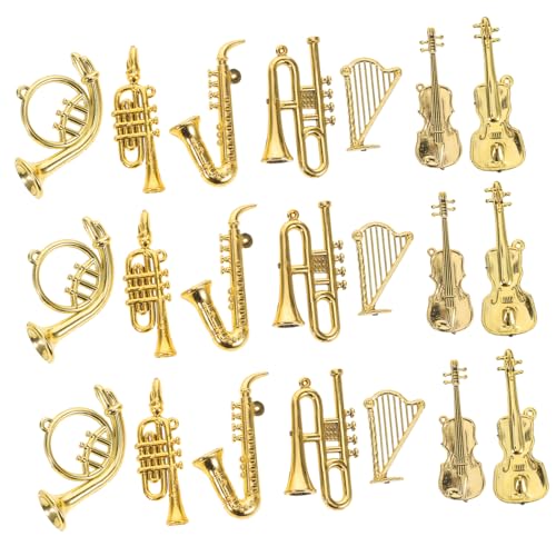 CIYODO 35 Stück Teiliges Mini-musikinstrumente-Set aus Leichtem Kunststoff Detailreiche Miniatur Violine Trompete Gitarre und Zither Geeignet für Puppenhausdekoration Festliche Themen und CIYODO 35 Stück Teiliges Mini-musikinstrumente-Set aus Leichtem Kunststoff Detailreiche Miniatur Violine Trompete Gitarre und Zither Geeignet für Puppenhausdekoration Festliche Themen und von CIYODO