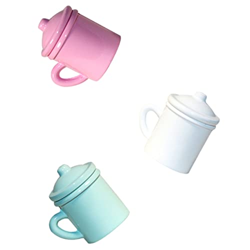 CIYODO 3St Mini-Tasse Kinder Mini-Spielzeug Mini-Zahnputzbecher Mini-Küchentasse Badezimmer Dekoration badezimmerdekorationen Puppenbecher Spielzeug Mikro-Landschaftsbecher Legierung von CIYODO