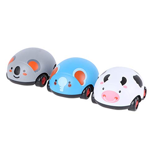 CIYODO 3pcs Cartoon Coasting Car Spielzeug Elefant Kuh Koala Geformte Auto Kinder Geburtstagsgeschenk von CIYODO