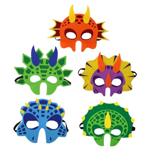 CIYODO 3st Dinosaurier-maske Für Kinder Dinosaurier-gesichtsmaske Maskerademasken Für Kinder Dinosauriermaske Für Kinder Partydekorationen Für Kinder Augenbinde Kindermaske Halloween von CIYODO