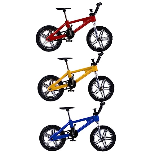 CIYODO 3st Finger Fahrrad Spielzeug Minibike Mini-fingerbikes Zubehör Für Fingerspitzenbewegungen Fingerscooter Miniatur-fingerspielzeug Rayan-Spielzeug Für Kinder Legierungsmaterial von CIYODO