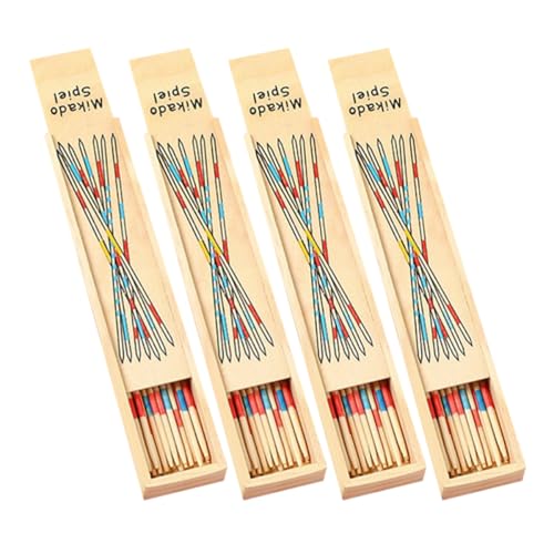 CIYODO Spielzeug aus Holz für Kinder Lernspielzeug mit 4 Boxen Klassisches Familienspiel Montessori Stäbchen für Spiel und Spaß CIYODO Spielzeug aus Holz für Kinder Lernspielzeug mit 4 Boxen Klassisches Familienspiel Montessori Stäbchen für Spiel und Spaß von CIYODO