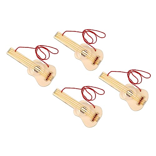 CIYODO 4 Sätze Ukulele Aus Holz Pädagogisches Spielzeug Ukulele-dekorationsset Handgefertigter Ukulele-bausatz Spielzeug Für Kinder Ukulele Bausatz Selber Machen Handbemalte Ukulele von CIYODO