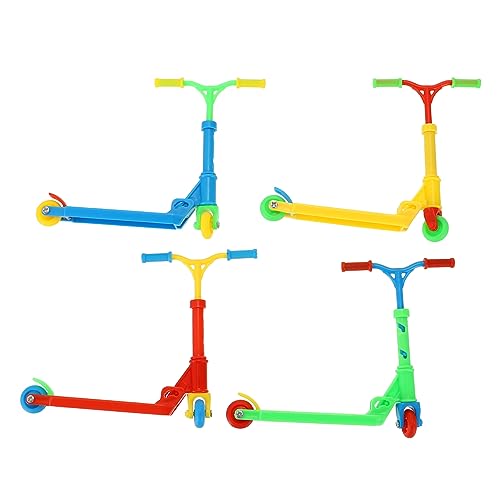 CIYODO 4 Stück Finger-Skateboard Gehirnspielzeug Fingerschlittschuhe Tragbar Fingerscooter Mini-fingerspielzeug Fingerfahrradspielzeug Fingerspielzeug Für Kinder Plastik Colorful von CIYODO