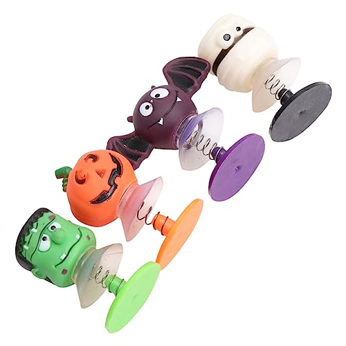 CIYODO 4 Stück Halloween Bounce Spielzeug modisches Spielzeug lustige Kinderspielzeuge prallen Halloween Bounce Toys Halloween Jump Props Puppen spielsachen Puppe springt Puppe springen von CIYODO