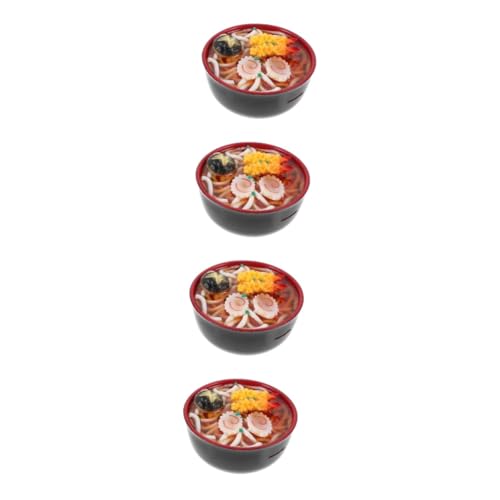 CIYODO 4 Stück Simulationsnudelmodell Simulation Mini-Essen Mini- -Rollenspiel hühner Spielzeug kinderknallzeug swor Lebensmittel Mini-Food-Requisite Essensspiel im Miniaturformat PVC von CIYODO