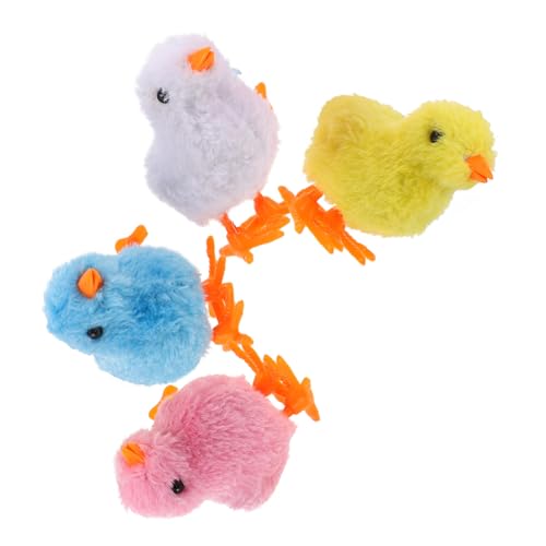 CIYODO 4 Stück Teiliges Aufziehspielzeug Küken mit Realistischem Plüsch Springende Mechanik Hühner Niedliche Tierfiguren für Kindergeburtstag und Osterdeko Interaktives für Drinnen und CIYODO 4 Stück Teiliges Aufziehspielzeug Küken mit Realistischem Plüsch Springende Mechanik Hühner Niedliche Tierfiguren für Kindergeburtstag und Osterdeko Interaktives für Drinnen und von CIYODO
