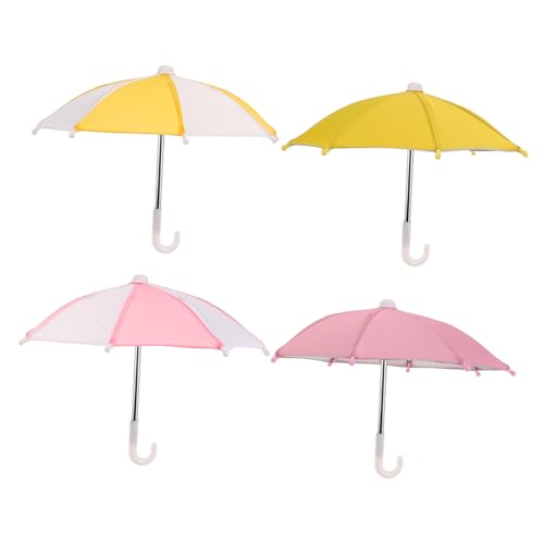 CIYODO 4 Stück Teiliges Kleine Puppen-regenschirme Wetterfest Robust Leicht für Puppen Zubehör Sommerliche Rollenspiele Dekoration Fotorequisiten CIYODO 4 Stück Teiliges Kleine Puppen-regenschirme Wetterfest Robust Leicht für Puppen Zubehör Sommerliche Rollenspiele Dekoration Fotorequisiten von CIYODO