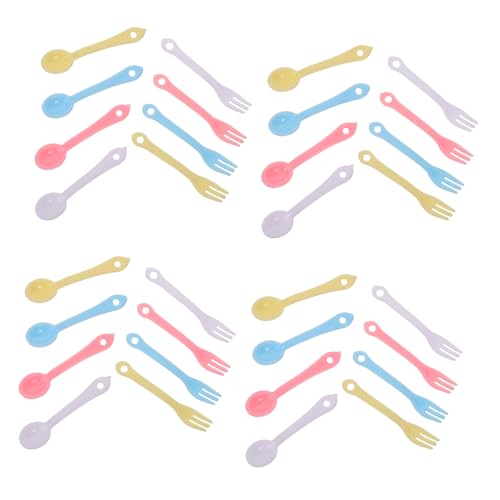 CIYODO 40satz Teiliges Miniatur-geschirrset Aus Plastik Bestehend Aus Kleinen Gabeln Und Löffeln Puppenhausartikel Für Dekoration Mini-küchenzubehör Für Kreatives Spielen CIYODO 40satz Teiliges Miniatur-geschirrset Aus Plastik Bestehend Aus Kleinen Gabeln Und Löffeln Puppenhausartikel Für Dekoration Mini-küchenzubehör Für Kreatives Spielen von CIYODO