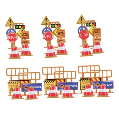 CIYODO 45 Stück Verkehrszeichen Bauspielzeug-Schild Straßenschilder Schilder für Bauverkehrsstraßen -Verkehrszeichen Verkehrszeichenmodelle Plastik CIYODO 45 Stück Verkehrszeichen Bauspielzeug-Schild Straßenschilder Schilder für Bauverkehrsstraßen -Verkehrszeichen Verkehrszeichenmodelle Plastik von CIYODO