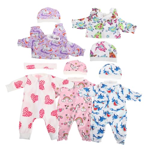 CIYODO Modische Puppen-Outfits 5 Sets Mini-Puppe Realistische Baby-Accessoires Für Mädchen Und Jungen Themenkostüme von CIYODO