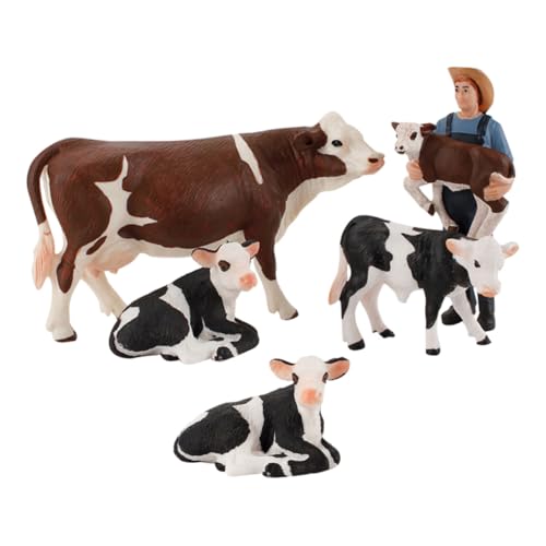 CIYODO 5 Stück Teiliges Mini Rinderfiguren aus Realistischem PVC Detailgetreue Miniatur Bauernhoftiere Lernspielzeug für Vielseitig für Innen und Außenbereich Pädagogisch und Dekorativ CIYODO 5 Stück Teiliges Mini Rinderfiguren aus Realistischem PVC Detailgetreue Miniatur Bauernhoftiere Lernspielzeug für Vielseitig für Innen und Außenbereich Pädagogisch und Dekorativ von CIYODO