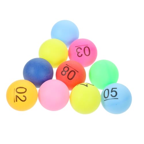 CIYODO 50 Stück Farbanzahl Bälle Tischtennisbälle Pong Bälle Partyspielbälle Kugel Partybälle Ball Für Bälle Für Zuhause Party Interessante Spielbälle Nahtlose Bälle Pp von CIYODO