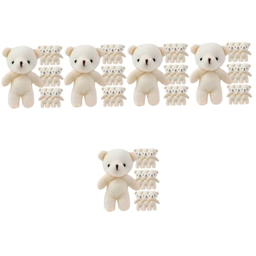 CIYODO 50 Stück Mini-Bär Puppe kleine Bären Masse Abschluss Bär Miniatur Tiere kuschelbären Little Bear Kinderspielzeug Spielzeuge Stoffspielzeug für Mädchen Spielzeug tragen PP Baumwolle von CIYODO