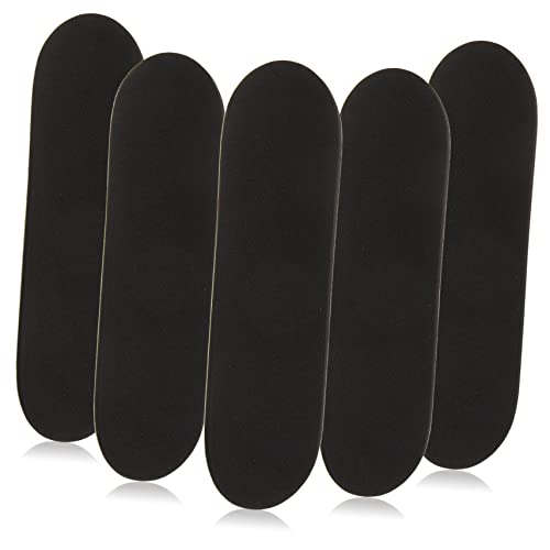 CIYODO 5st rutschfeste Matte Griffband Griffbrett Deck Fingerband Skateboard-Finger Griffbretter Mini-Skateboards Finger-Skateboard-bänder Griffbrett Griff Werkzeuge Tischzubehör Pu Black von CIYODO