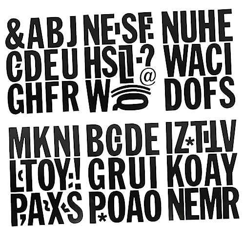 CIYODO 6 Blätter Buchstabenaufkleber Aufkleber Buchstaben Zahlenaufkleber Aufkleber für Laptops Aufkleber für Wasser Alphabet-Aufkleber für den Briefkasten Postfach Briefe Vinyl von CIYODO