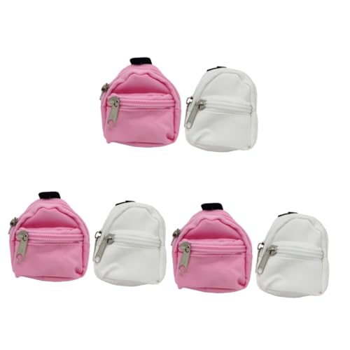 CIYODO 6 STK Simulation Schultasche Rucksäcke für Mädchen Mini-Puppenrucksäcke Mädchenrucksack kinderspielzeug Kinder Spielzeug Mini-Puppentasche Requisiten für die Puppenfotografie Stoff von CIYODO