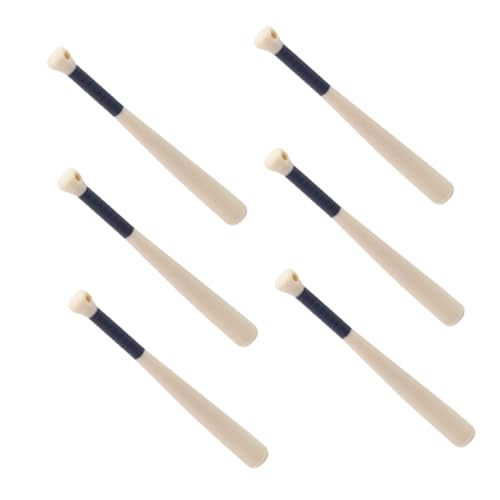 CIYODO 6 Stück Teiliges Mini Baseballschläger Miniatur Deko für Puppenhaus Sportliches Sammler Accessoire Langlebig Realistisch Gestaltete Mini Holzschläger für Kreative Dioramen CIYODO 6 Stück Teiliges Mini Baseballschläger Miniatur Deko für Puppenhaus Sportliches Sammler Accessoire Langlebig Realistisch Gestaltete Mini Holzschläger für Kreative Dioramen von CIYODO