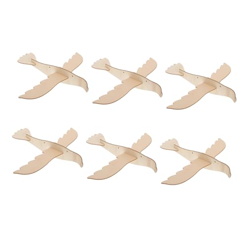 CIYODO 6 Stück zusammengesetzter Adler aus Holz basteln Activity für DIY-Tierspielzeug Stem Adlerförmiges DIY-Graffiti- hölzern von CIYODO