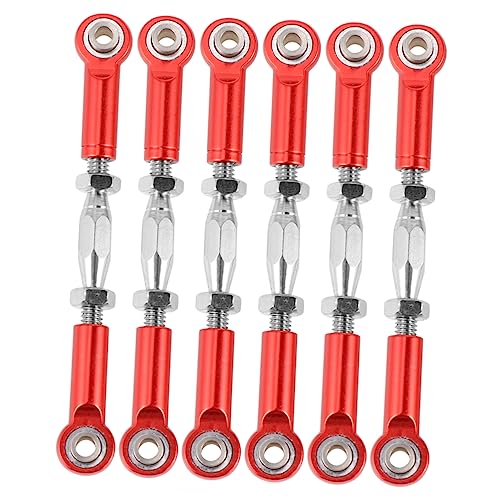 CIYODO 6St RC Auto Stangengestänge Spannschloss für RC-Autos ferngesteuertes ferngesteuertes Auto Camber-Links aufrüstkit Auto fix Spannschlossstange Stangengestänge für LKW rot von CIYODO