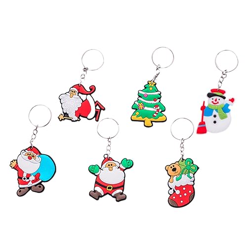 CIYODO 6St Schlüsselanhänger für Paare Anhänger für Männer Taschenanhänger Weihnachtstütenfüller weihnachtsmotiv christbaumanhänger Taschen Zubehör Anhänger-Ornament Kieselgel von CIYODO