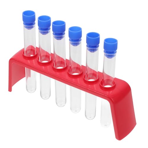 CIYODO 6Stücke Teiliges Reagenzglas mit Halter aus Kindersicherem für Wissenschaftliche Experimente Kindergarten Erkundungen Sichere Lehrreiche CIYODO 6Stücke Teiliges Reagenzglas mit Halter aus Kindersicherem für Wissenschaftliche Experimente Kindergarten Erkundungen Sichere Lehrreiche von CIYODO