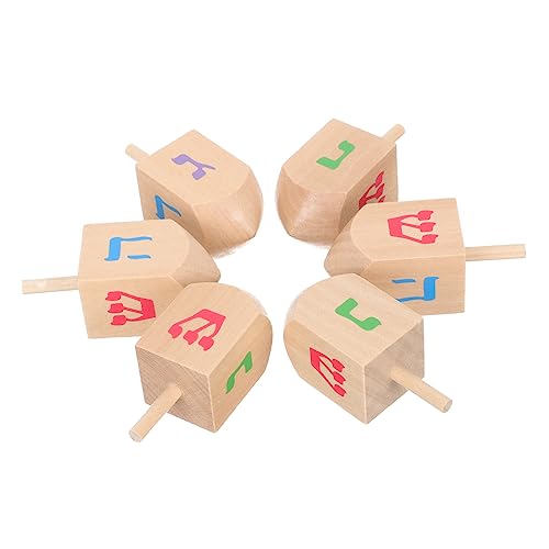 CIYODO 6st Kreisel Gyroskop Schreibtischspielzeug Gyroskop-Spielzeug Für Kinder Kinder-gyroskop-Spielzeug Kinderspielzeug Kleinkindspielzeug Gyroskop Spielzeug Spiele Spitzenspiel Hölzern von CIYODO