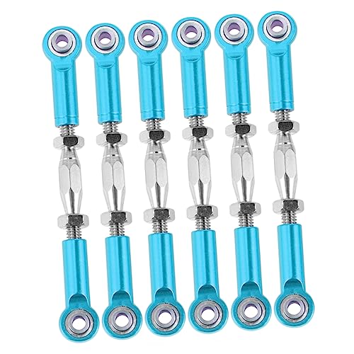 CIYODO 6st Rc Auto Stangengestänge Autorennen Spannschlossgestänge Spannschlossstange Einstellbare Schubstangen Spannschlösser Aus Aluminium Vordere Hintere Spannschlösser Zugstangen Blue von CIYODO