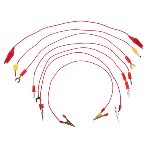 CIYODO 7Stücke Teiliges Experimentier mit Krokodilklemmen Bananensteckern und U Förmigen Gabeln für Kinderfreundliche Physik Experimente für Lernspielzeug im Schaltungsbereich CIYODO 7Stücke Teiliges Experimentier mit Krokodilklemmen Bananensteckern und U Förmigen Gabeln für Kinderfreundliche Physik Experimente für Lernspielzeug im Schaltungsbereich von CIYODO
