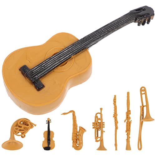 CIYODO 8 Stück Musikinstrument-Set-Modell Miniaturinstrument Instrumentenstatue Musical Toy Instruments musikinstrumente Miniatur-Instrument- dekorative Instrumente von CIYODO