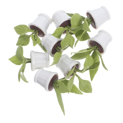CIYODO 8 Stück Teiliges Miniatur-Pflanzen- Realistische Mini-Bonsai und Kleine Topfpflanzen Detailgetreue Simulation für Puppenhaus-Dekoration Mini-landschaftsrequisiten für DIY-projekte CIYODO 8 Stück Teiliges Miniatur-Pflanzen- Realistische Mini-Bonsai und Kleine Topfpflanzen Detailgetreue Simulation für Puppenhaus-Dekoration Mini-landschaftsrequisiten für DIY-projekte von CIYODO