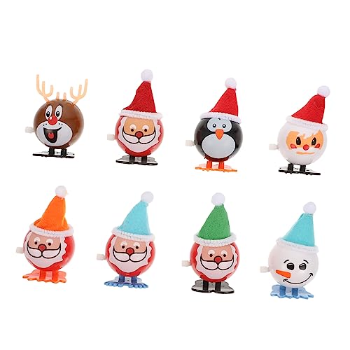 CIYODO 8 Stücke Entzückende Wind-up Santa Claus Spielzeug Interessante Weihnachten Kleine Spielzeug Dekorative Weihnachtsspielzeug von CIYODO