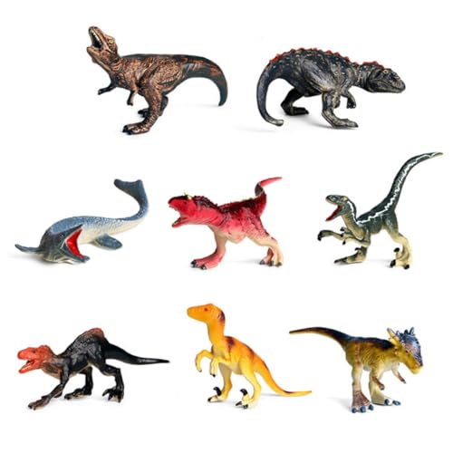 CIYODO 8 Teiliges Künstliches Dinosaurier Modell Set Simulationstier Figuren Für Plastische Dinosaurier Spielzeuge Für Zuhause Und Kindergarten von CIYODO