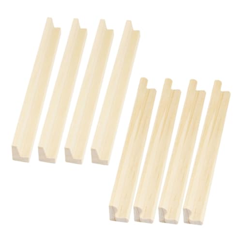 CIYODO 8Er Set Holz Buchstabensockel Zum Selbermachen Dominoständer Desktop Dominobasen Präsentationsständer DIY Holz Dominoständer Multifunktions Dominobasen von CIYODO