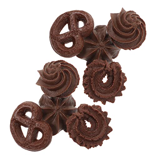 CIYODO 8St Simulierte Cookies realistisches Plätzchen Donut-Spielzeug Lebensmitteldekorationsmodell gefälschtes Müsli Lebensmittelspielzeug Cookie-Modell Simulations-Cookie-Dekor PVC von CIYODO