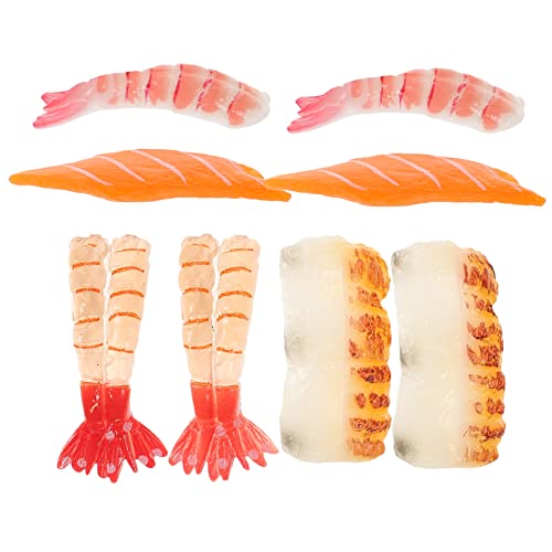 CIYODO 8St Simuliertes Sashimi künstliches Sushi simuliertes Lachsdekor gefälschte Lachsscheiben künstliche Fische plastikfisch Simulation Lachsscheibe naturgetreue Lachsscheiben PVC von CIYODO