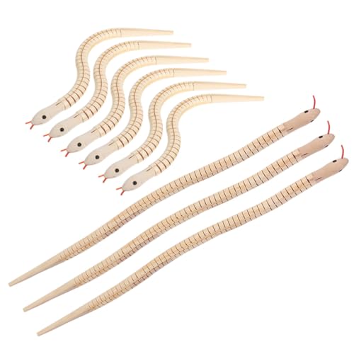 CIYODO 9 Stück Teiliges Holzschlangen zum Bemalen Flexible Gelenkige Naturfarbene DIY Tierfiguren aus Robustem Holz für Kreative für Bastelprojekte Geburtstagspartys und Reiseunterhaltung CIYODO 9 Stück Teiliges Holzschlangen zum Bemalen Flexible Gelenkige Naturfarbene DIY Tierfiguren aus Robustem Holz für Kreative für Bastelprojekte Geburtstagspartys und Reiseunterhaltung von CIYODO