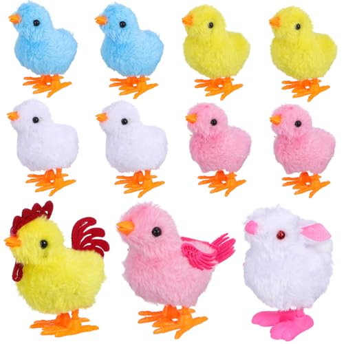 CIYODO Aufziehspielzeug Teilig Windup Küken Hühnerspielzeug mit Weicher Textur Motorikfördernd für Ostern Dekoration und Lernspielzeug CIYODO Aufziehspielzeug Teilig Windup Küken Hühnerspielzeug mit Weicher Textur Motorikfördernd für Ostern Dekoration und Lernspielzeug von CIYODO
